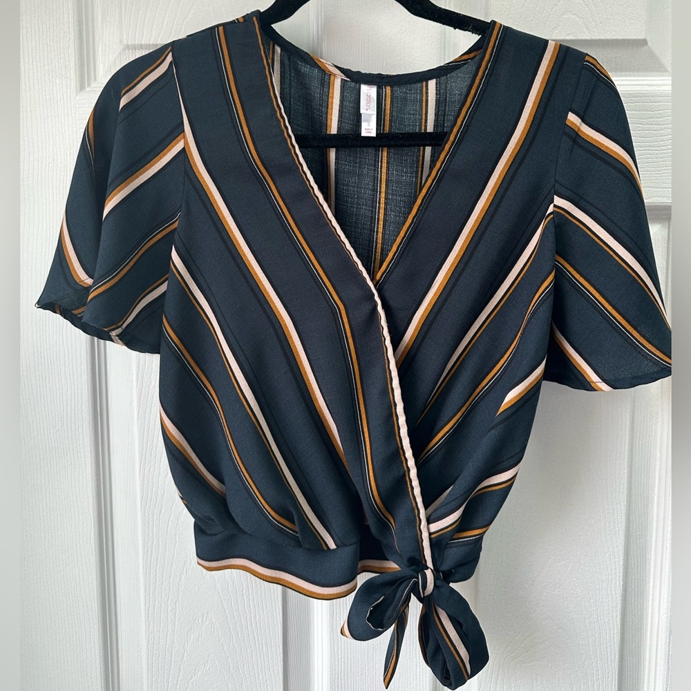 Striped crop top